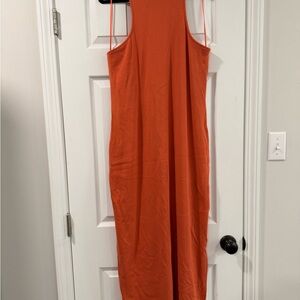 Old Navy Vibrant Orange Backless Dress